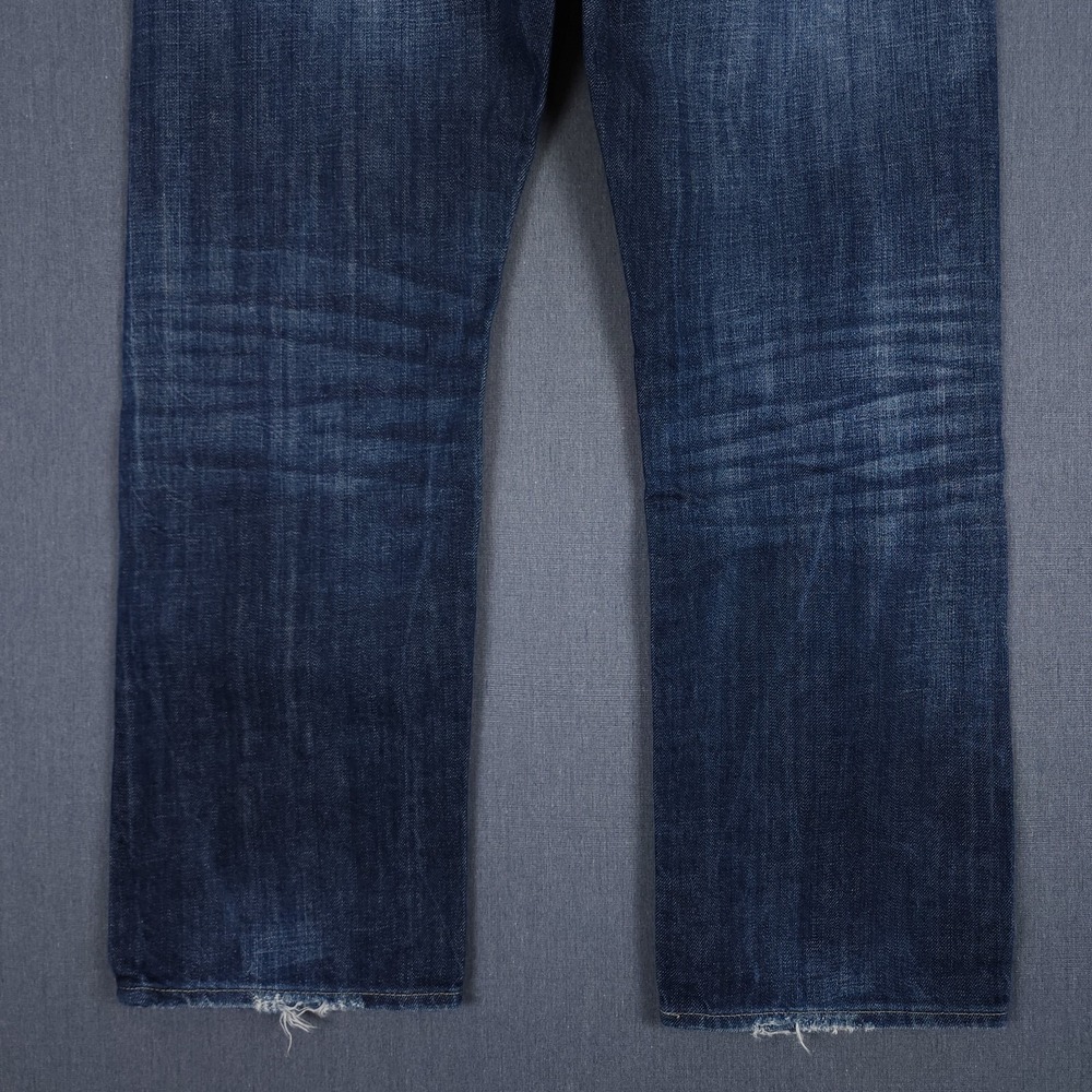 Ralph Lauren Denim Supply Jeans Men 34x30 (Fits 35x30) Distressed Straight Denim - Picture 11 of 14